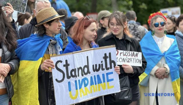На демонстрації в Берліні виступили з ініціативою заснувати меморіал на честь українців, які загинули під час Другої світової війни.