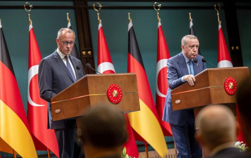 Ердоган та Мерц мали суперечку щодо ситуації в Газі під час їхньої зустрічі в Анкарі.