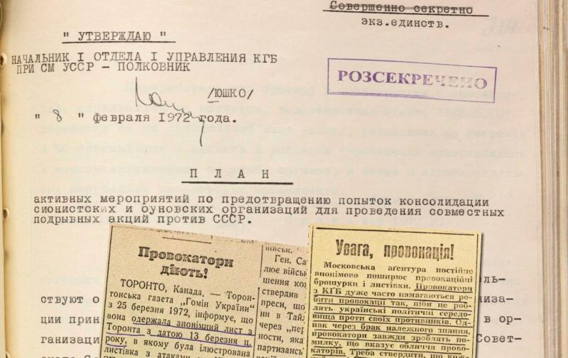 Заблокувати співпрацю ОУН із сіоністськими організаціями.