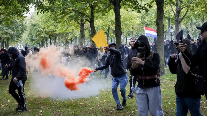 У Гаазі зафіксовано численні арешти під час акції ультраправих.